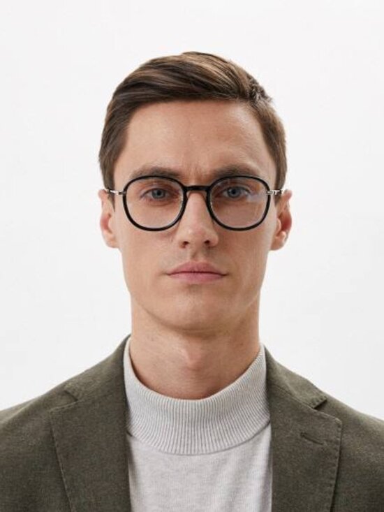 Saint Laurent SL436 OPT 002 Round Eyeglasses 49mm – Havana / Gold main image 8